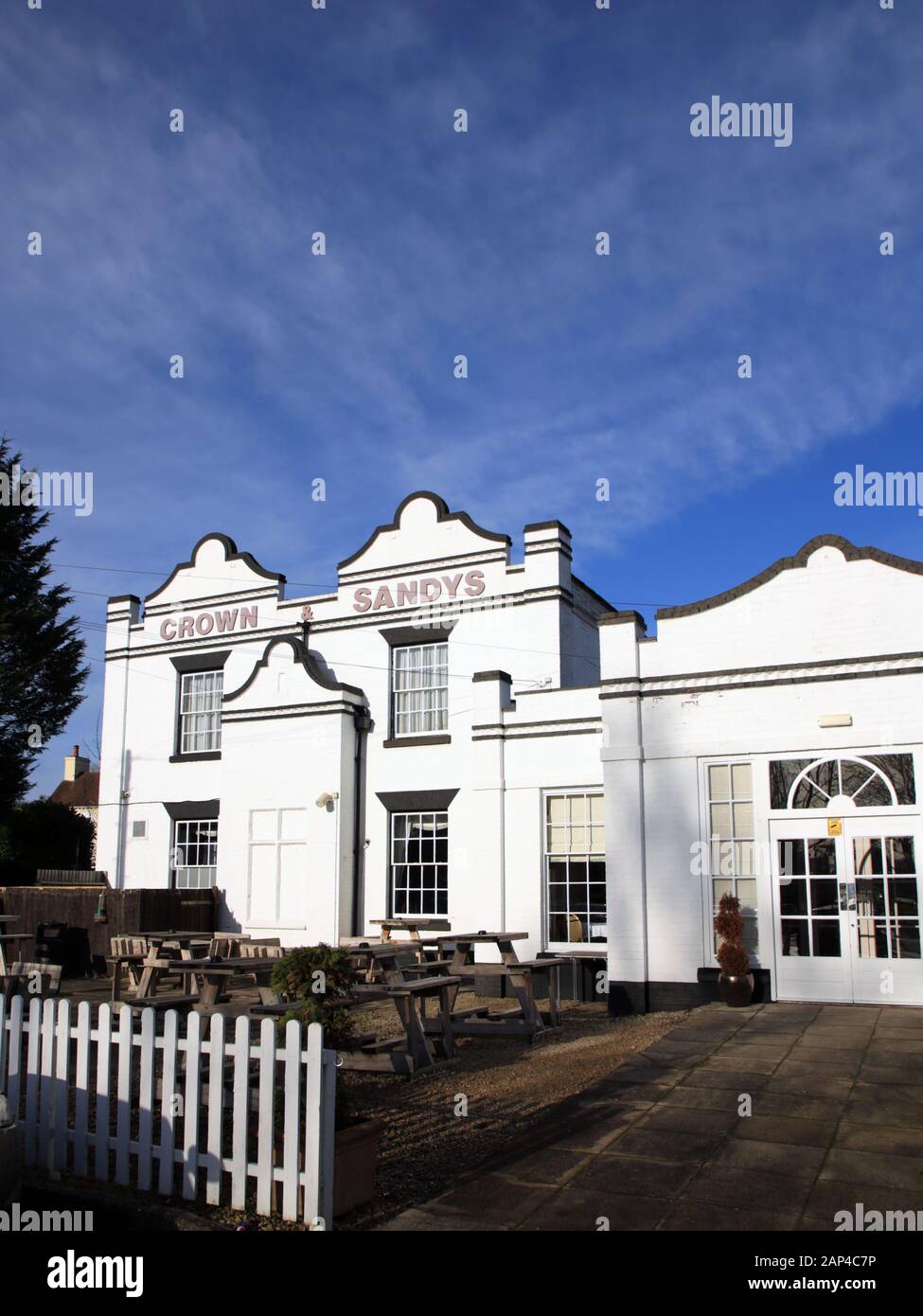 The Crown and Sandys pub and restaurant in Ombersley, Worcestershire