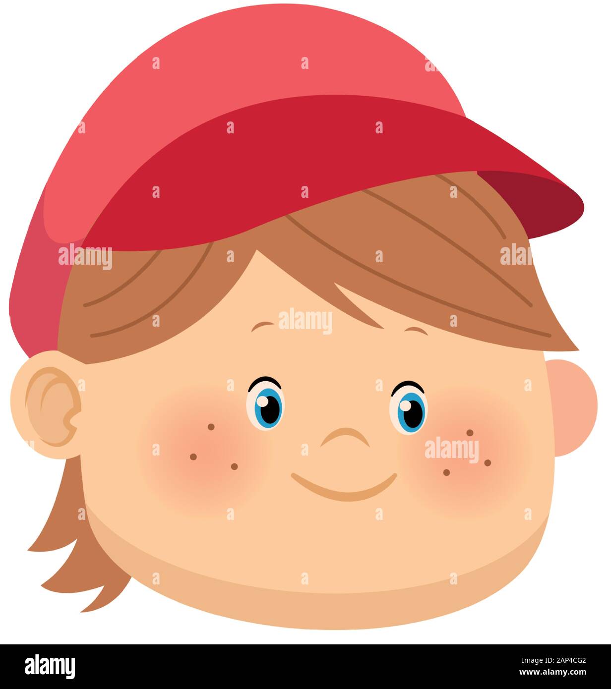 Boy Wearing Cap Stock Vector Images - Alamy