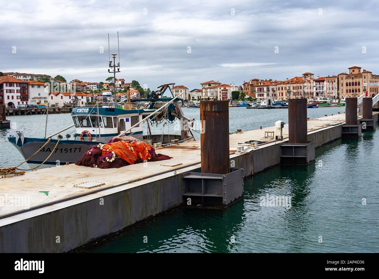 fishing port of fishing port,Saint Jean de Luz Stock Photo