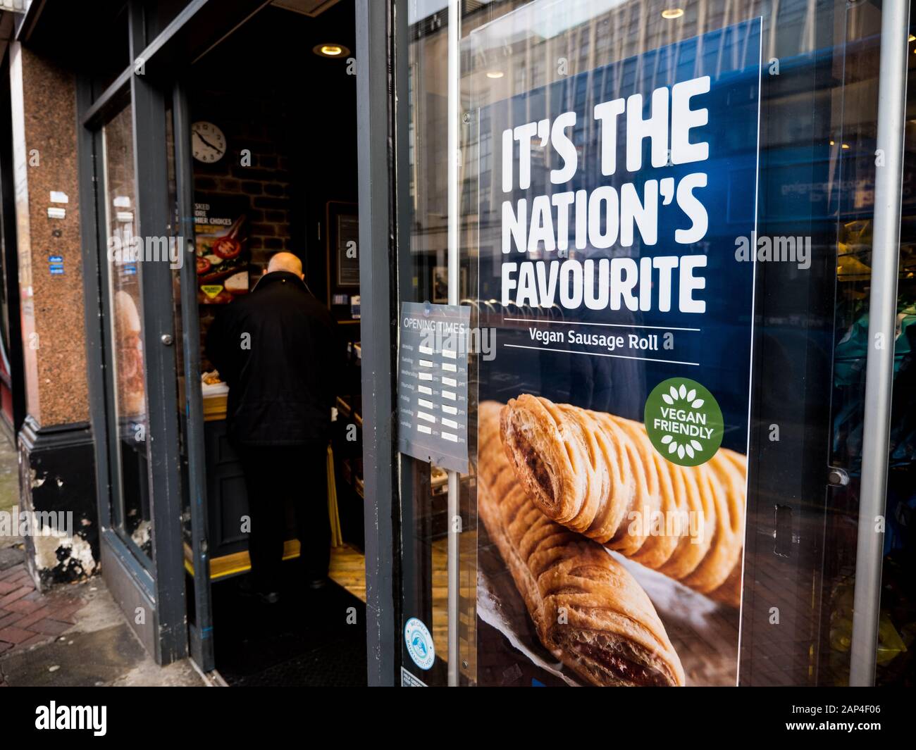 Meat free sausage roll, Vegan Food on The High Street, Greggs, Reading