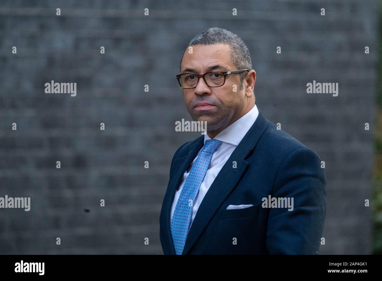 London, UK. 21st Jan, 2020. James Cleverly MP PC Chairman of the Conservative Party arrives at a Cabinet meeting at 10 Downing Street, London Credit: Ian Davidson/Alamy Live News Stock Photo