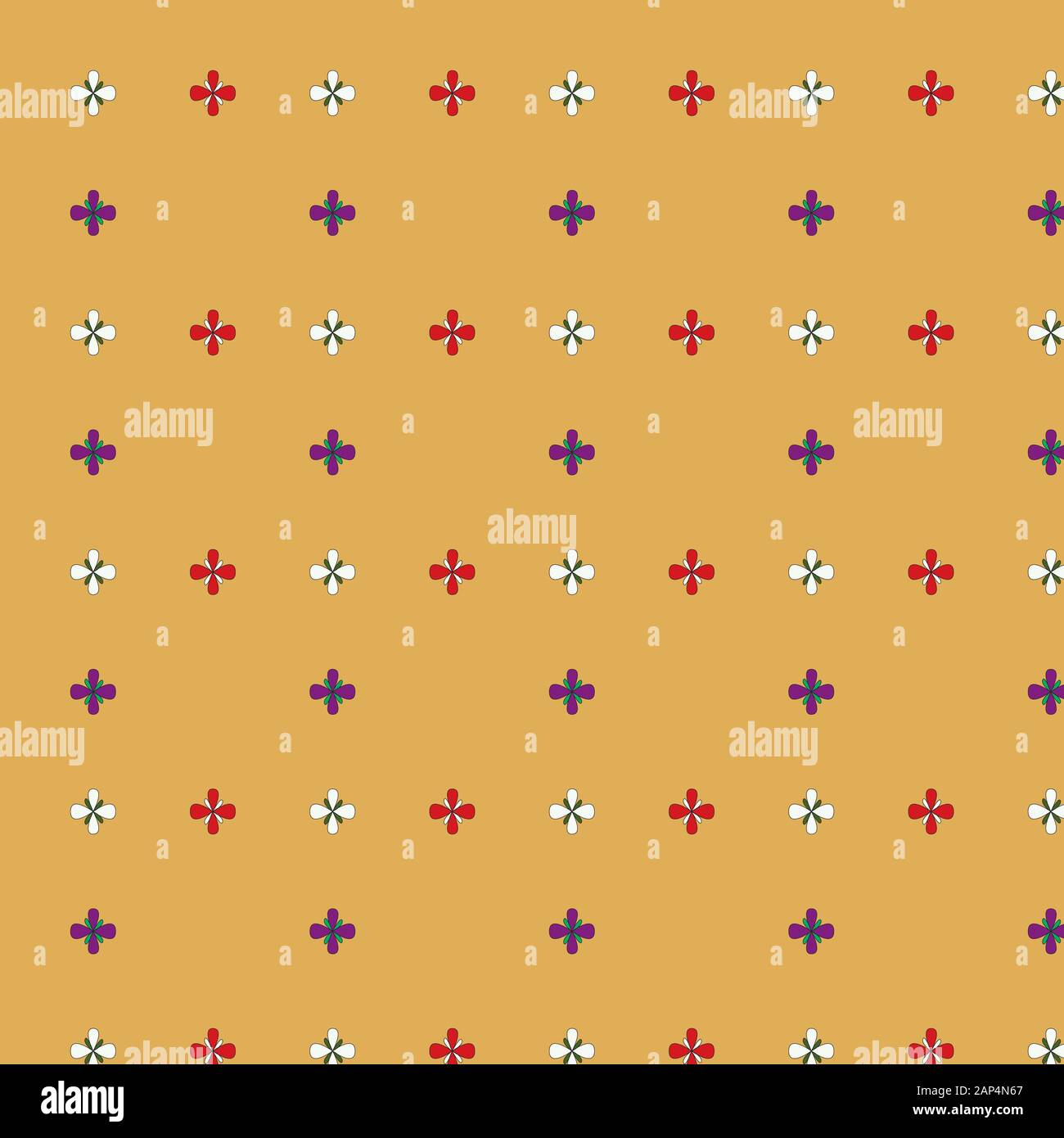 simple and beautiful seamless vector floral pattern with small flowers ...