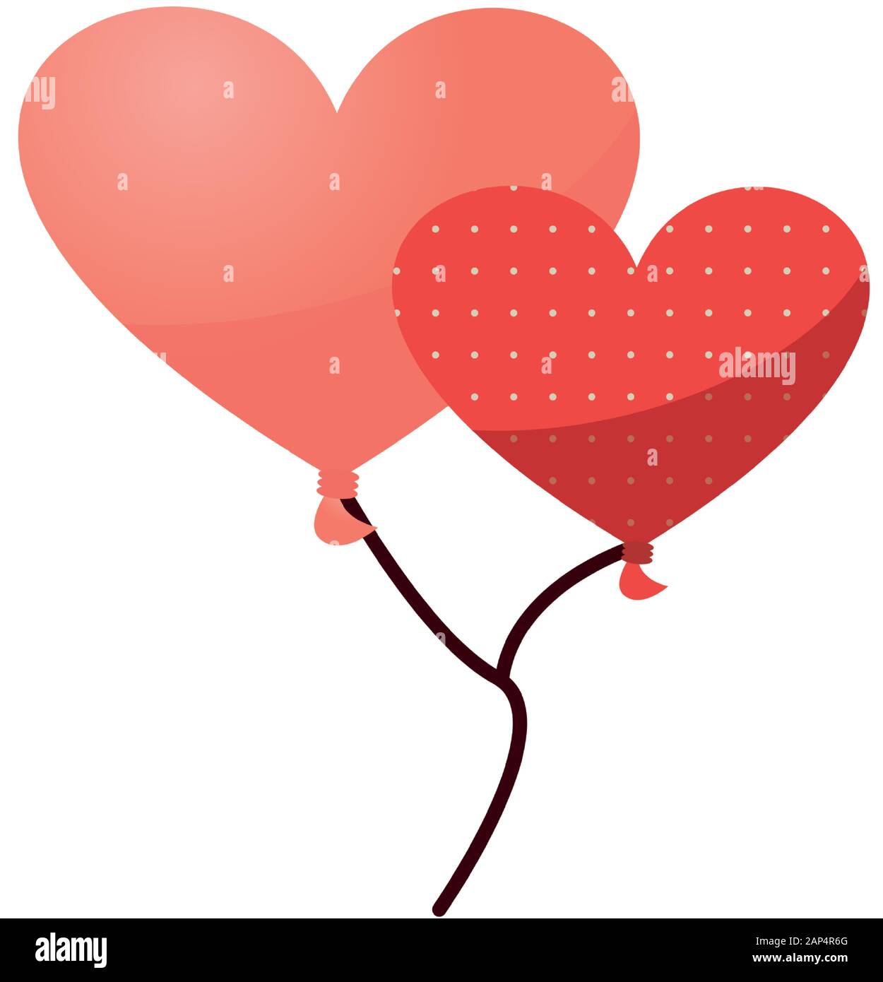 happy valentines day hearts balloons helium Stock Vector Image & Art ...
