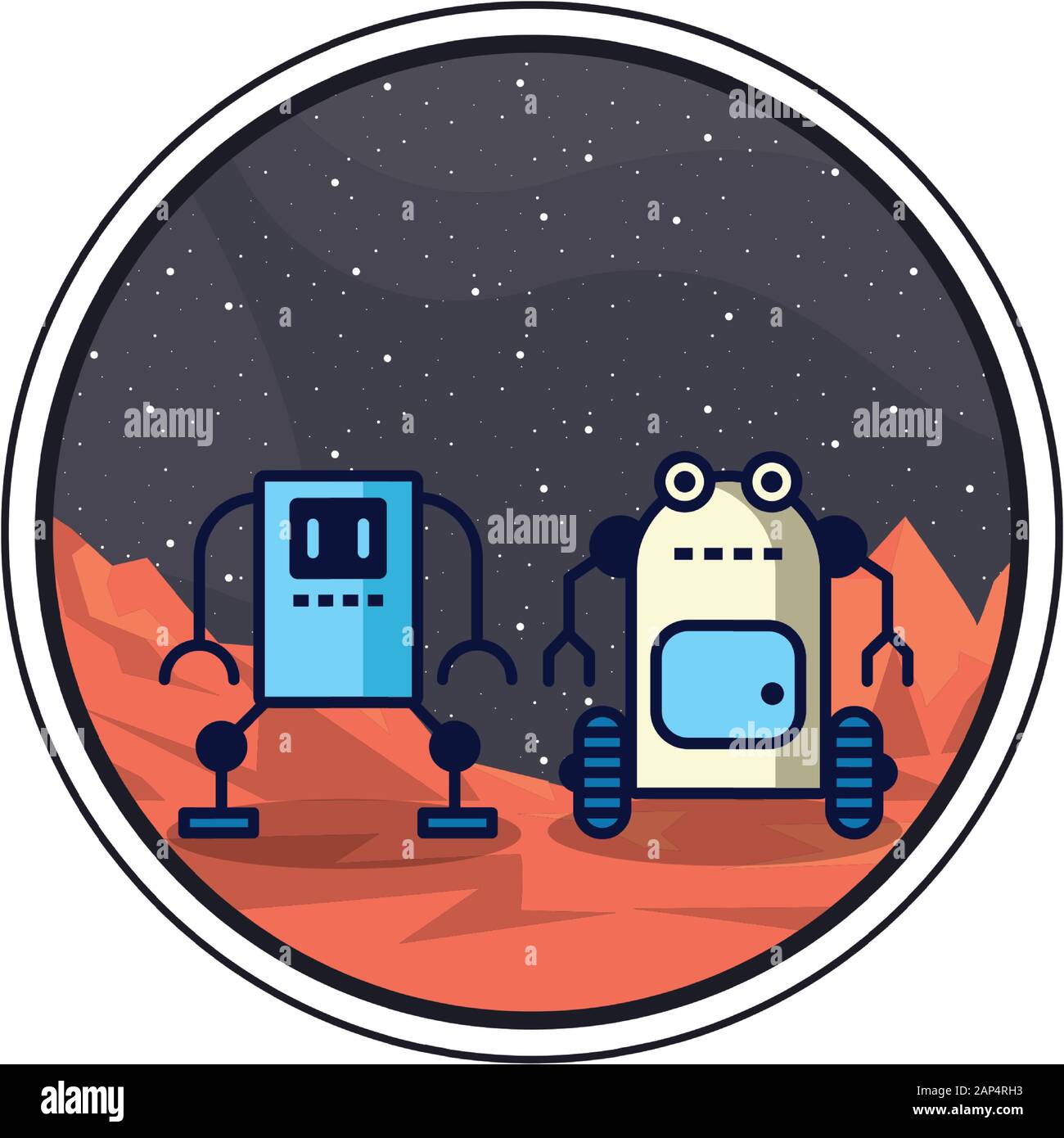 couple of robots technology icons Stock Vector Image & Art - Alamy