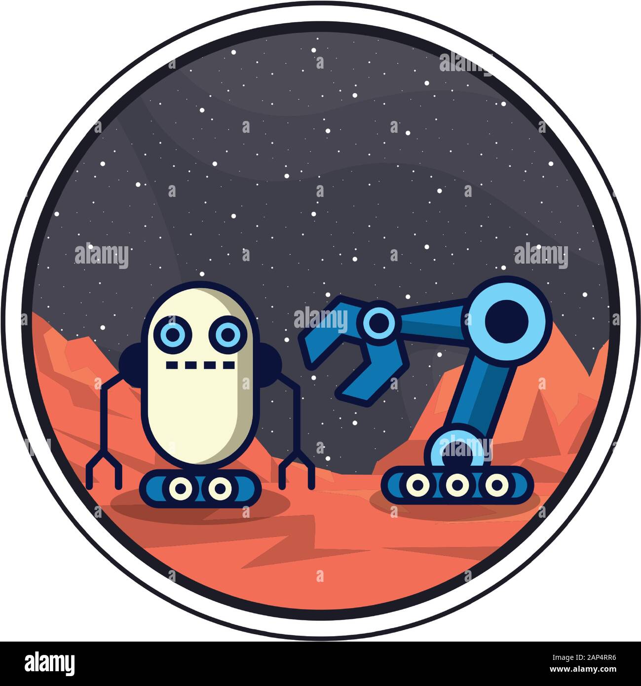 couple of robots technology icons Stock Vector Image & Art - Alamy