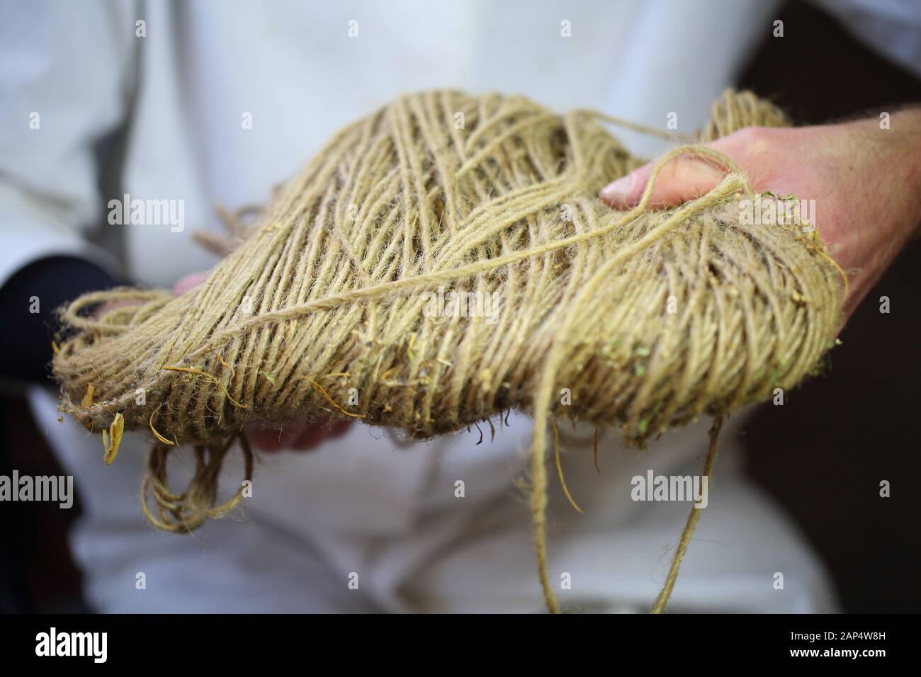 Strong connecting cord packing cord Stock Photo Alamy