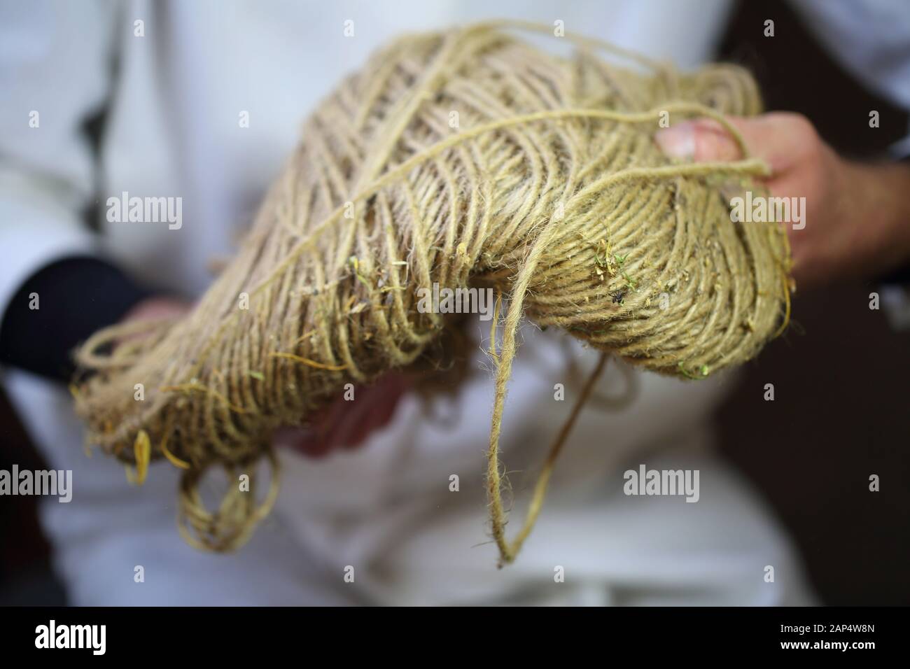 Strong connecting cord packing cord Stock Photo Alamy