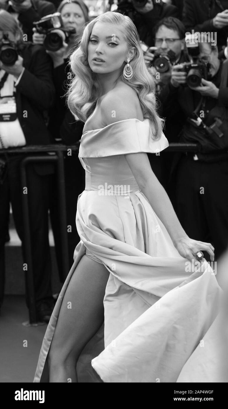 Elsa Hosk attends The Beguiled screening during the 70th annual Cannes Film Festival at Palais des Festivals on May 24, 2017 in Cannes, France. Stock Photo