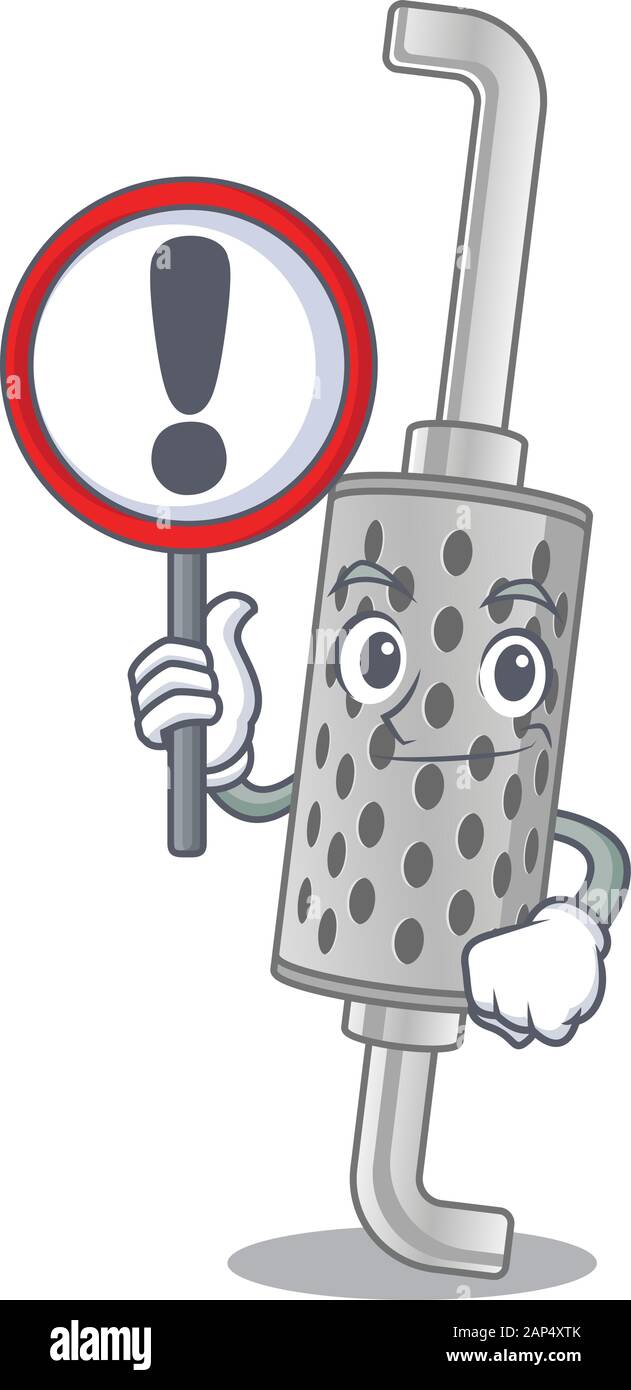 cool and funny exhaust pipe raised up a Sign Stock Vector Image & Art