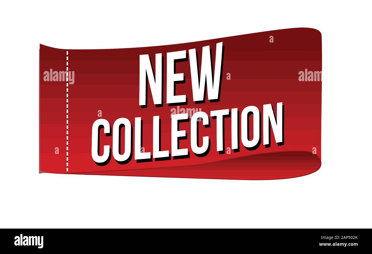 New collection clothing label on white background, vector illustration ...