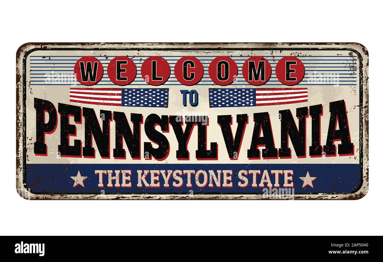 Download Welcome To Pennsylvania Sign High Resolution Stock Photography And Images Alamy