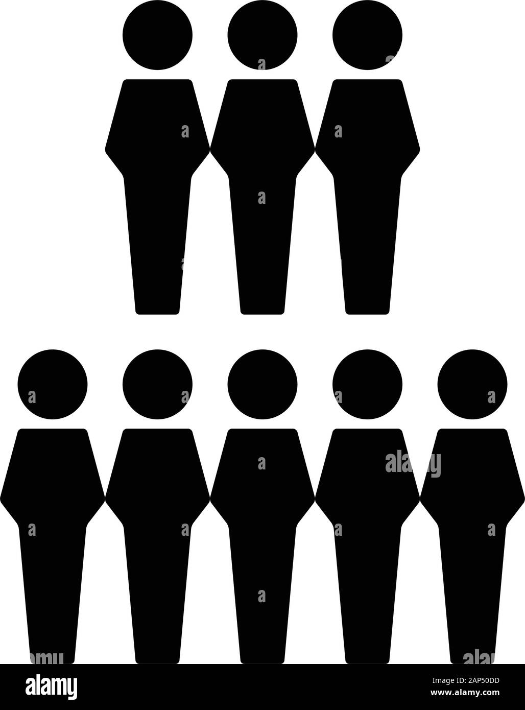 Management icon vector male group of people symbol avatar for business ...