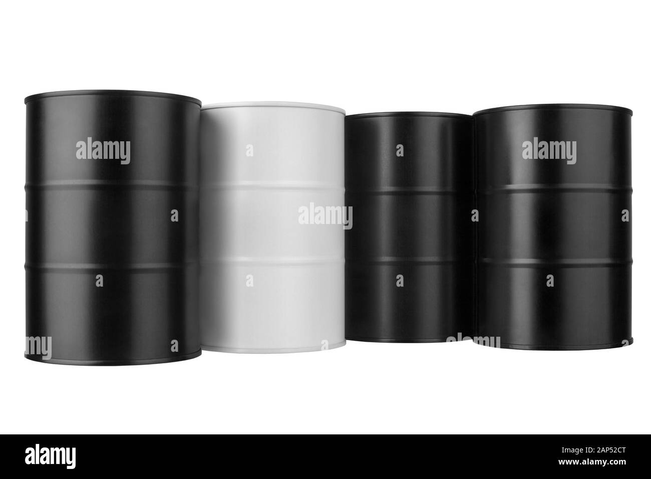 Plastic barrels Black and White Stock Photos & Images Alamy