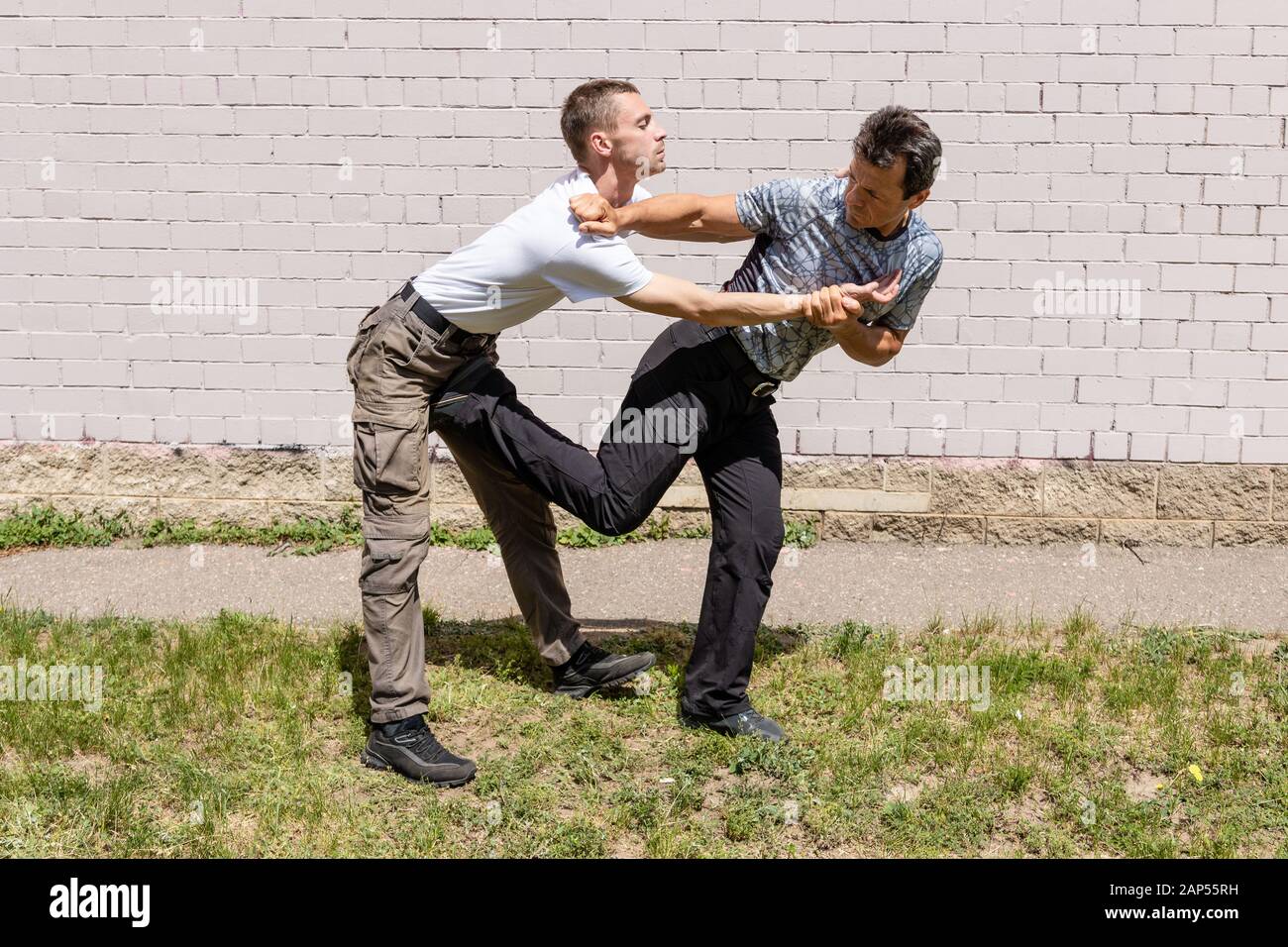Self Defense Techniques Krav Maga Stock Photo Alamy