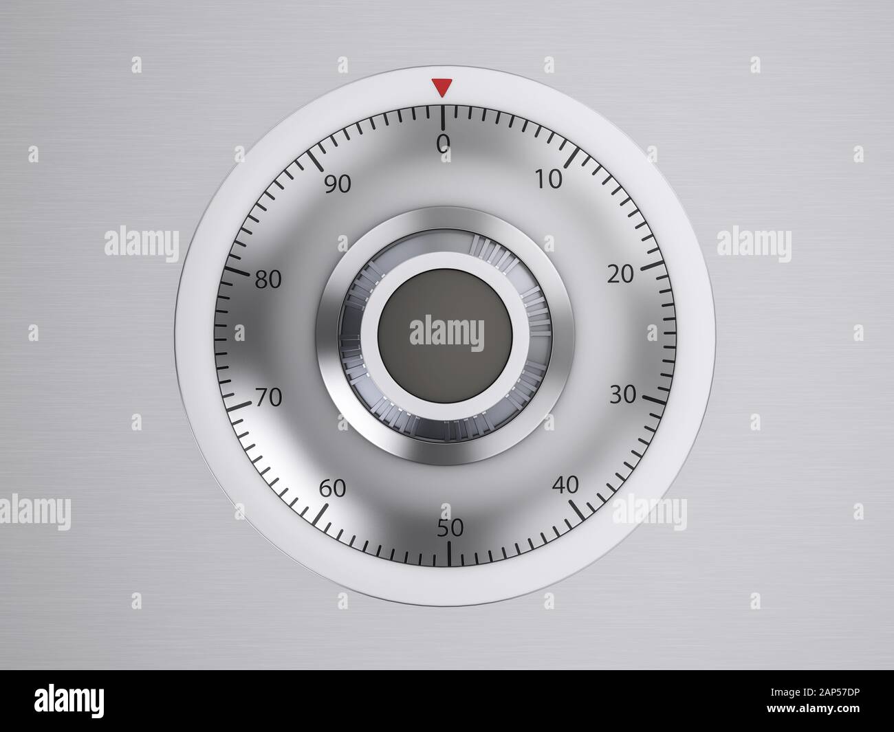 Combination lock safe on a metal background. 3d illustration Stock ...