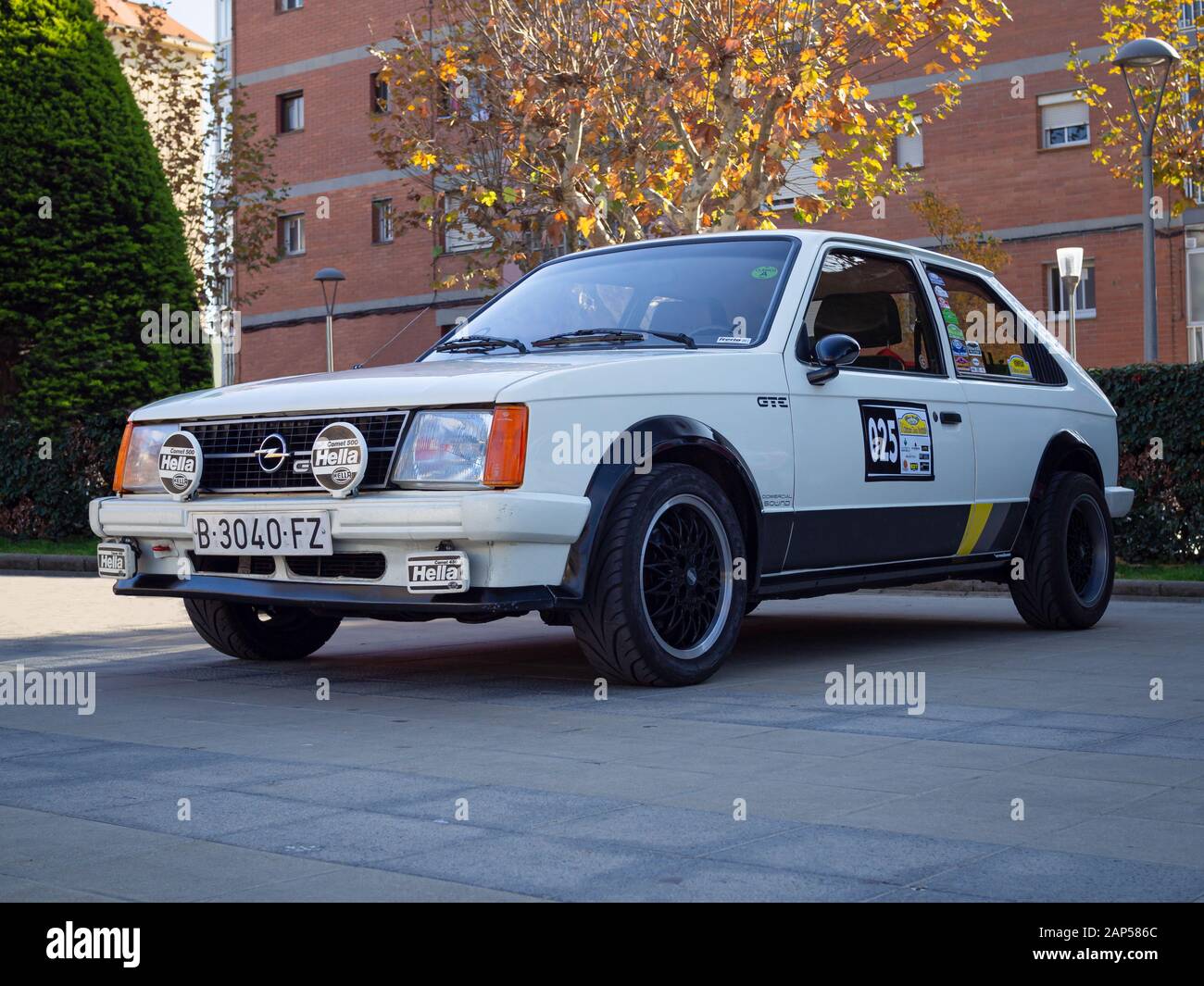 MONTMELO, SPAIN-NOVEMBER 30, 2019: 1983 Opel Kadett D 1.8 GTC Stock Photo