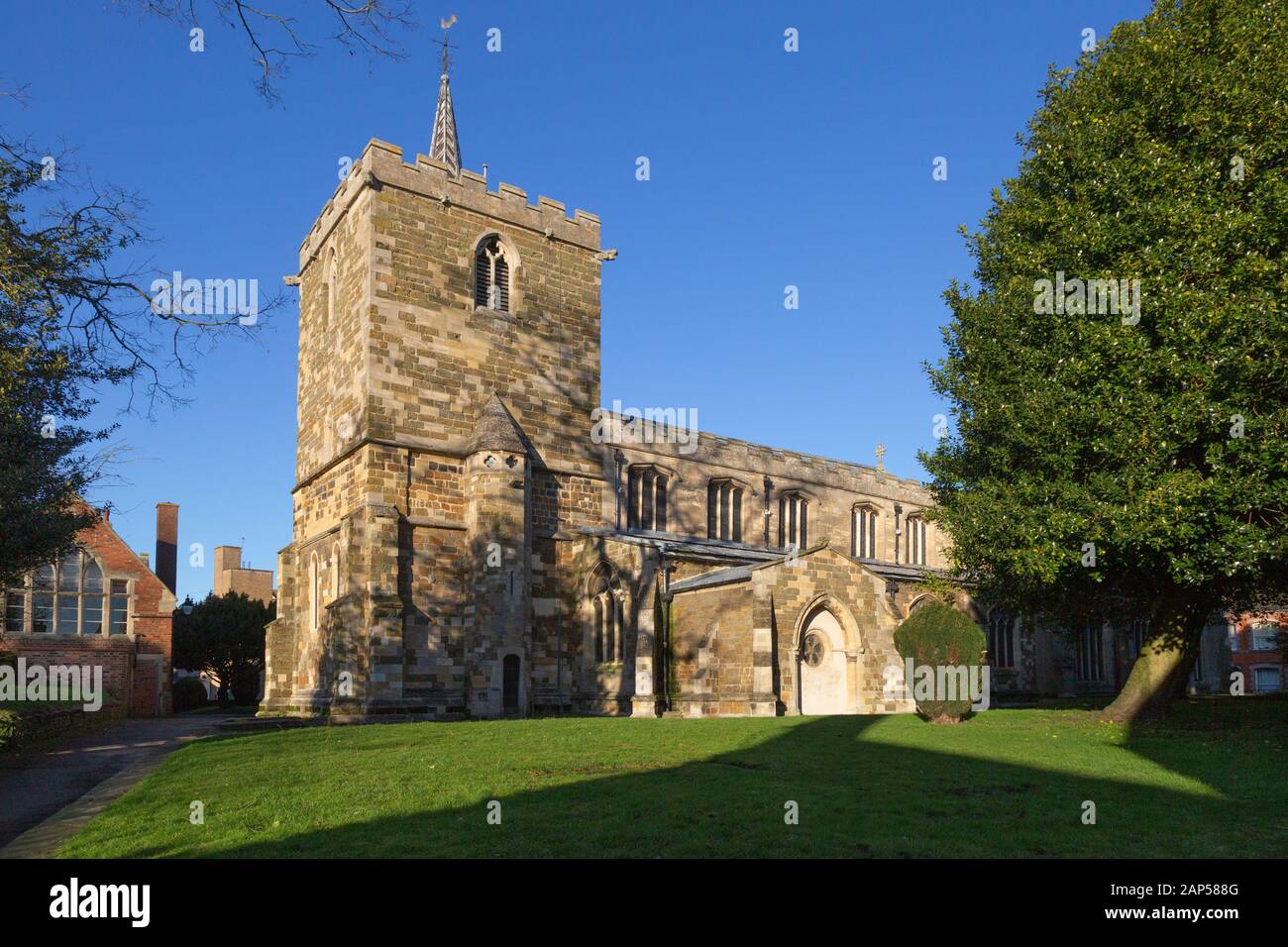 Lincolnshire church, St Mary the Virgin church in the town of Horncastle, Lincolnshire England UK Stock Photo