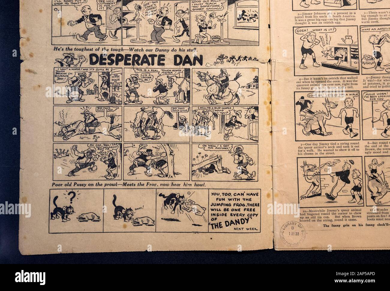 Dandy First Comic Inside Very rare first edition dandy comic hi-res stock photography and images ...