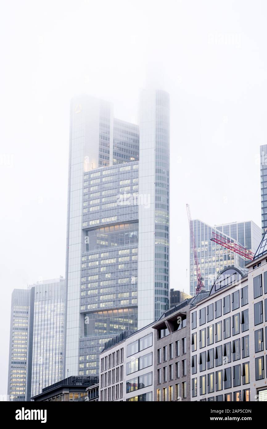 Frankfurt financial district Stock Photo Alamy