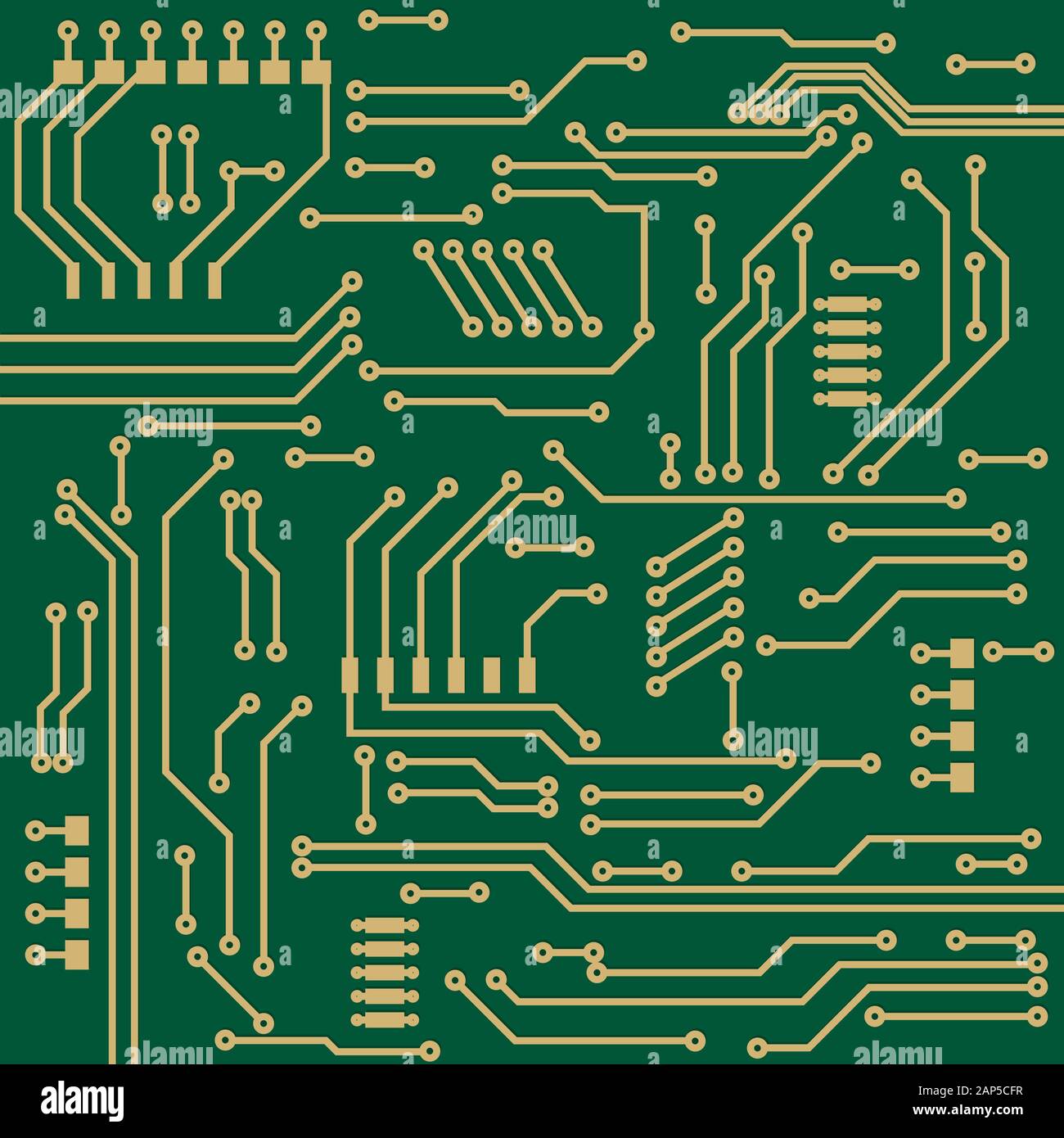 Computer chip. Vector illustration Stock Vector Image & Art Alamy