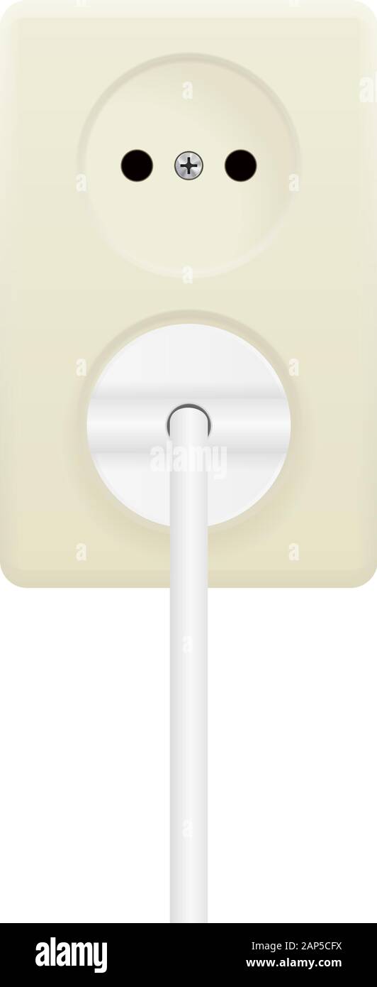 Electric wall socket Stock Vector Images - Alamy