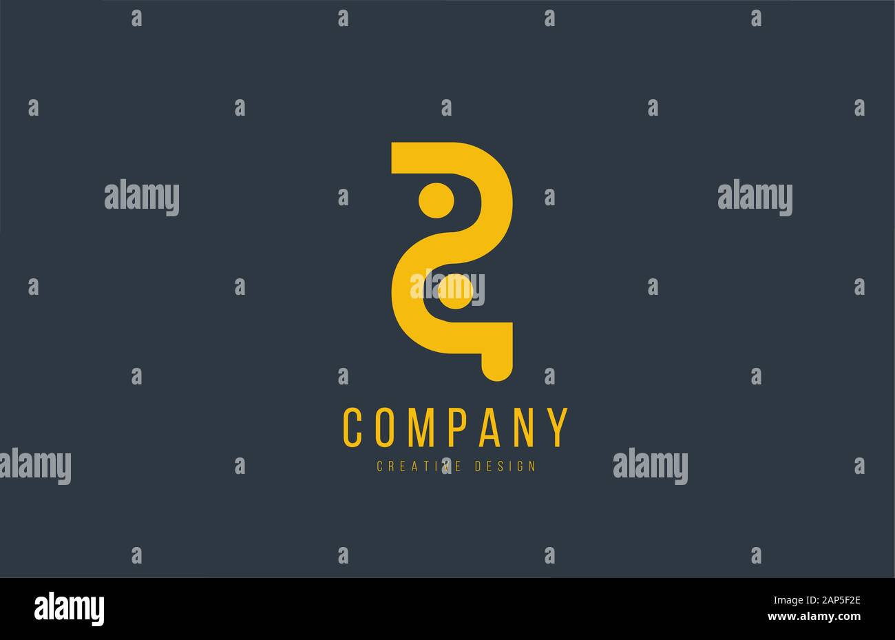 yellow Z alphabet letter for company logo or logotype icon design ...