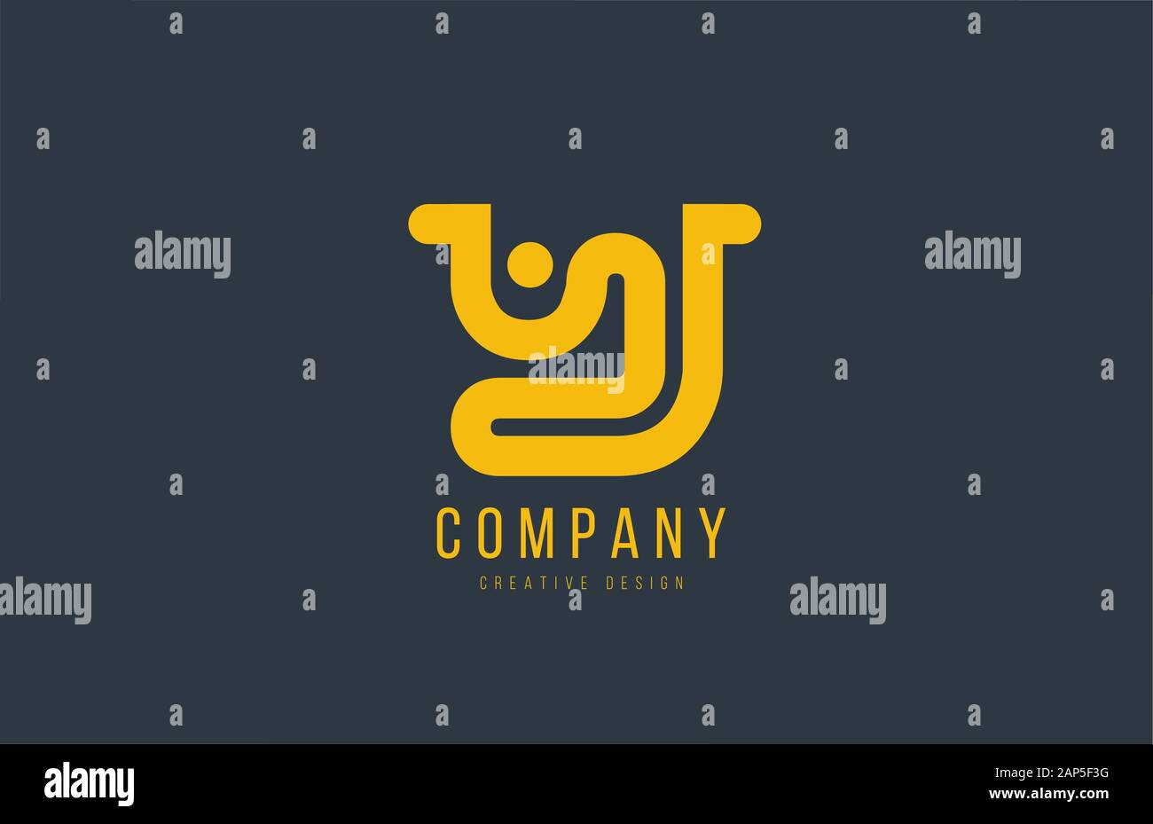 yellow Y alphabet letter for company logo or logotype icon design ...