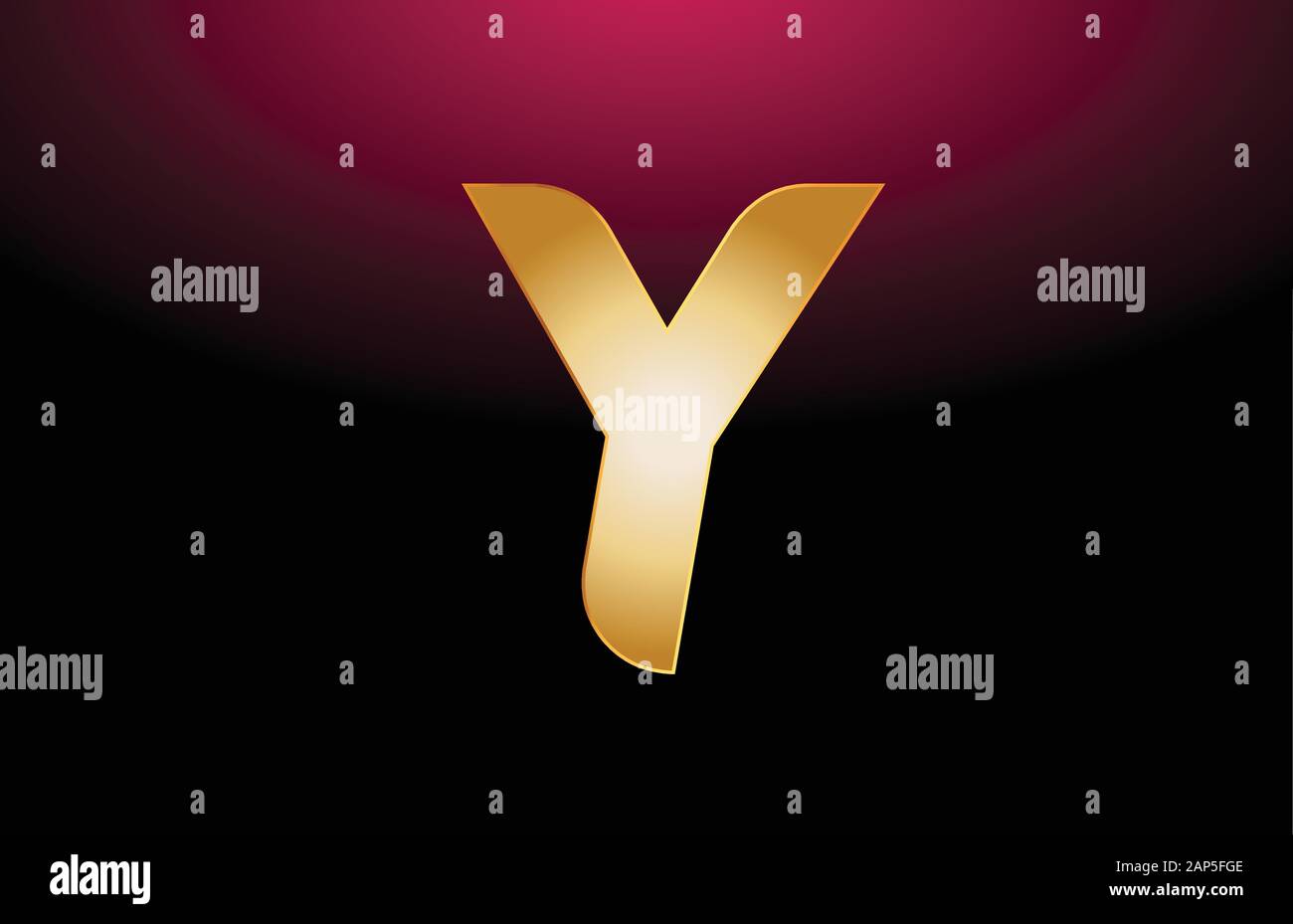 gold golden metal alphabet letter Y logo company icon design. Suitable ...