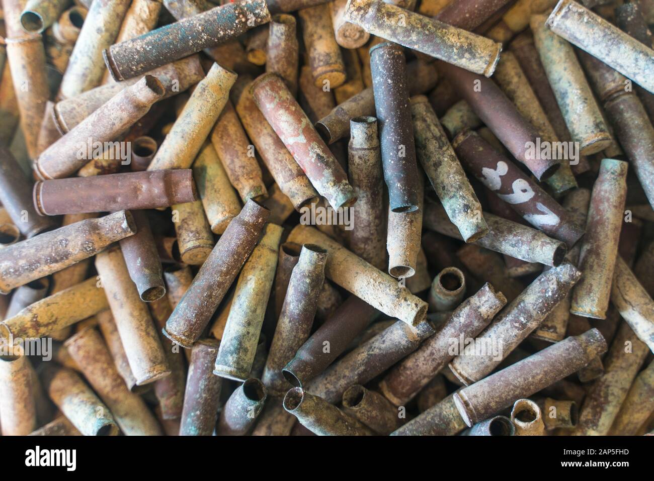 First World War old bullets in Çanakkale, (Gallipoli) Turkey Stock