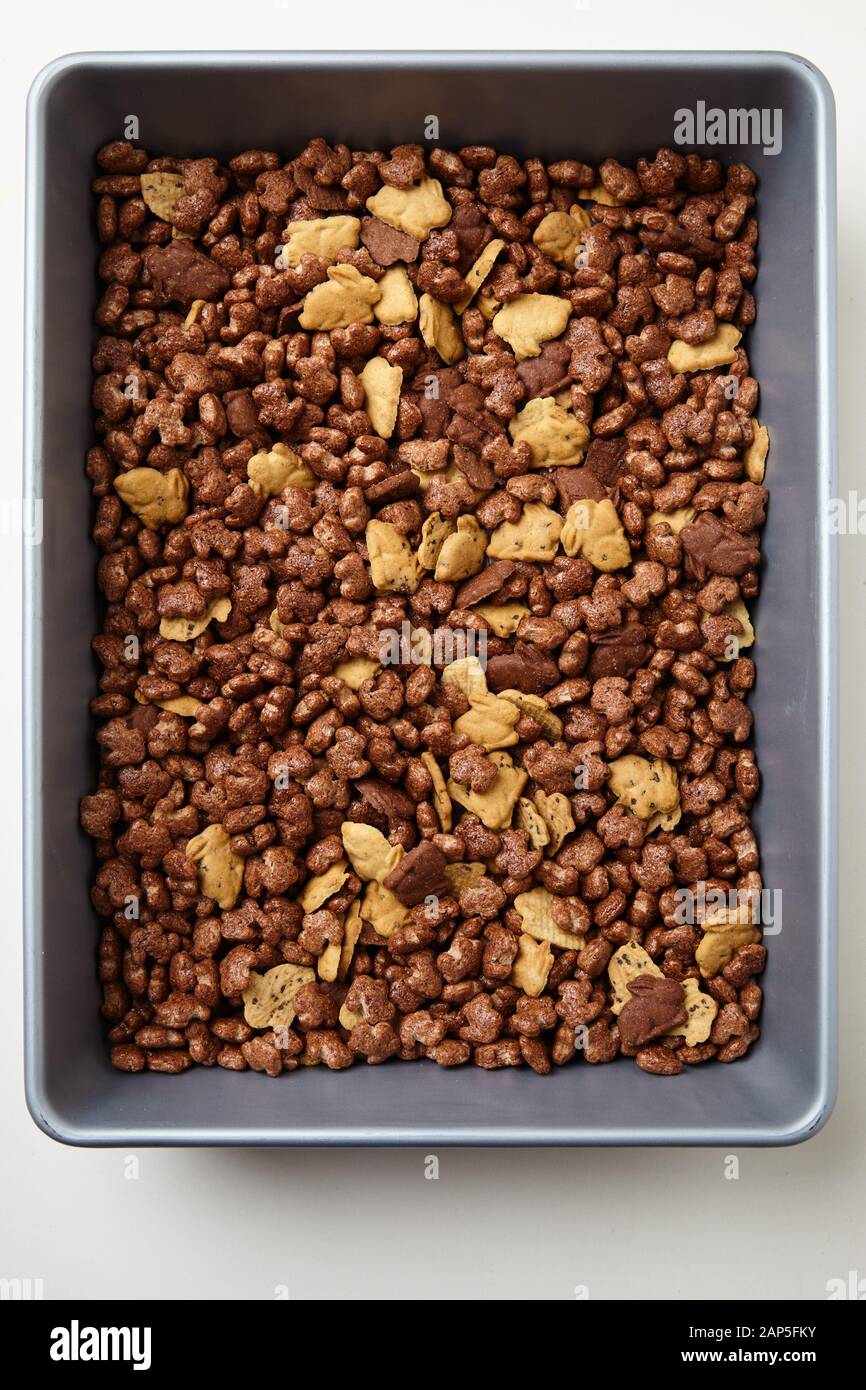 Organic Cocoa Bunnies Cereal Stock Photo