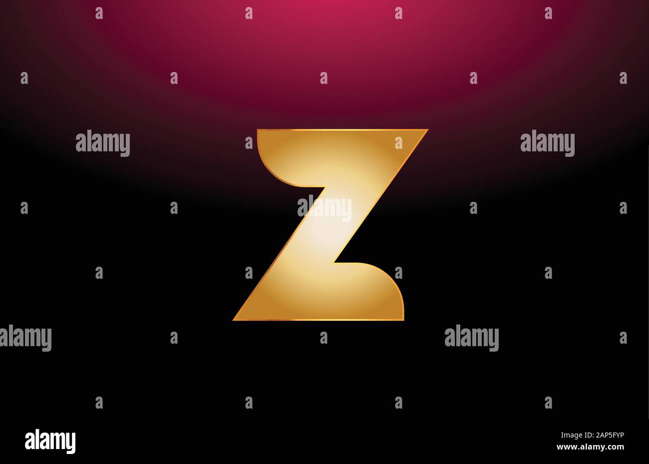 gold golden metal alphabet letter Z logo company icon design. Suitable ...