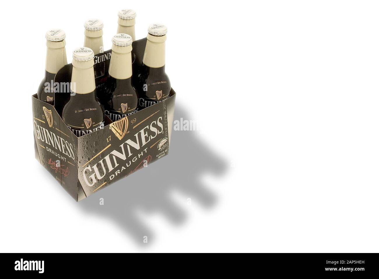 6 pack of Guinness beer Stock Photo Alamy
