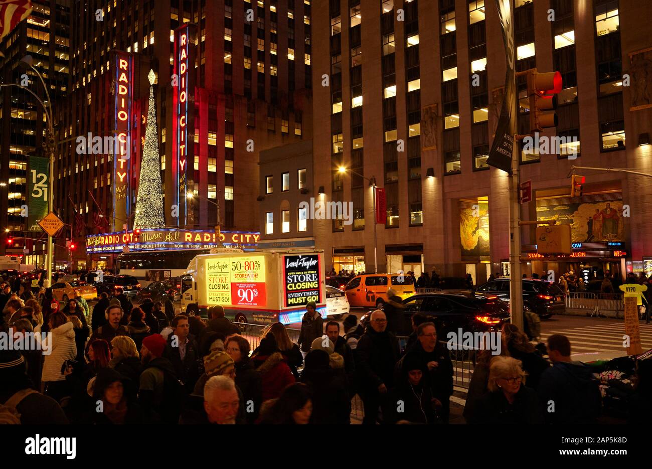 Radio City Music Hall New York City Stock Photo