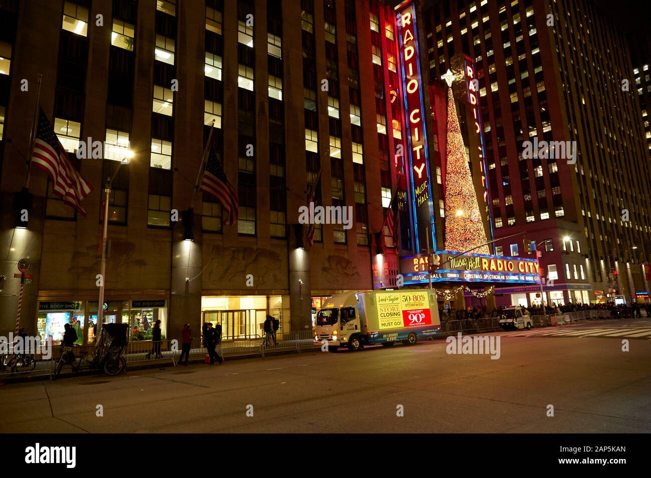 Radio City Music Hall New York City Stock Photo