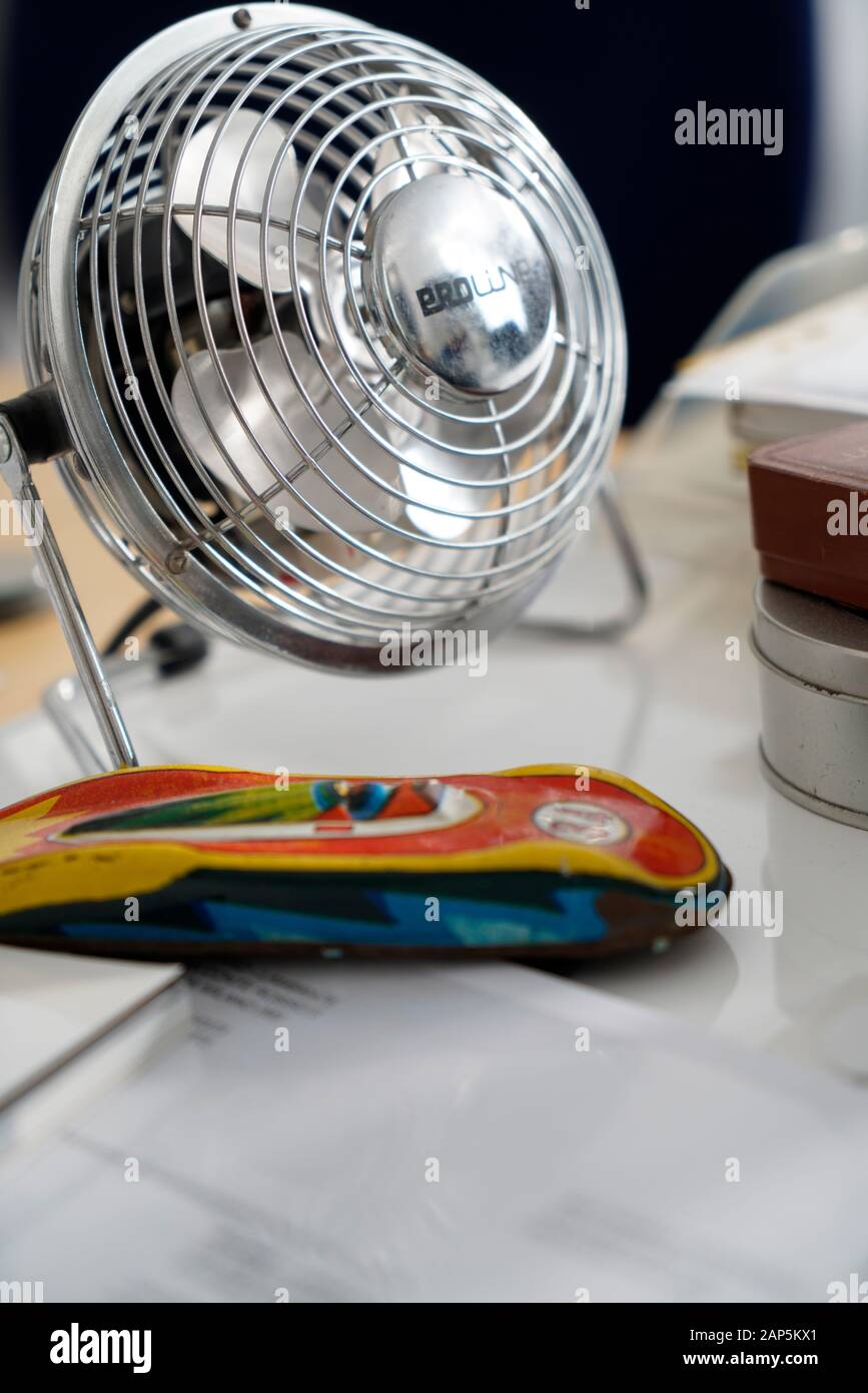 Table Fan, detail Stock Photo Alamy