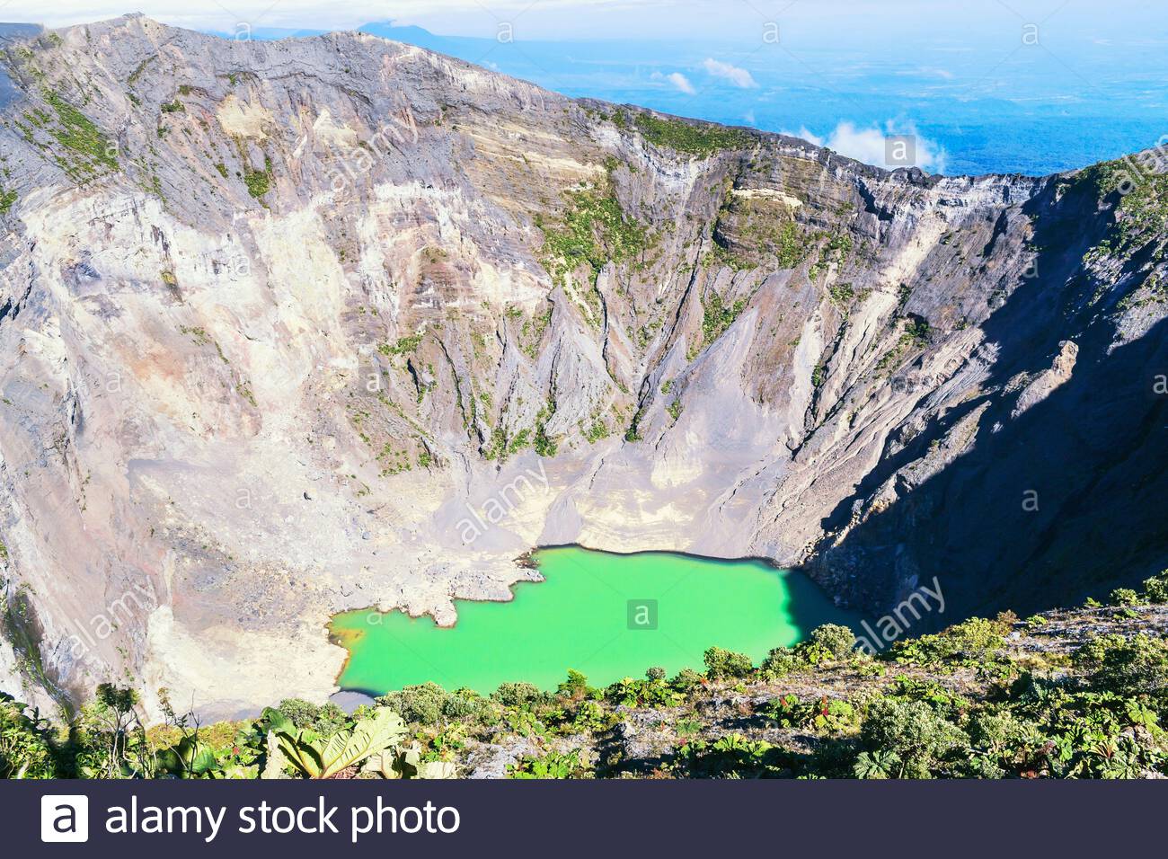 Irazu volcano, Irazu Volcano National Park, Cartago Province, Costa Rica Stock Photo