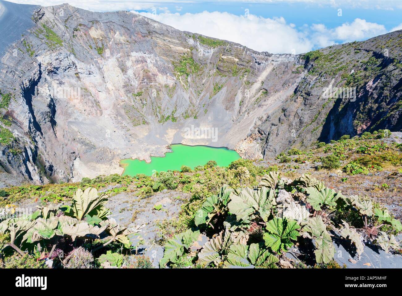 Irazu volcano, Irazu Volcano National Park, Cartago Province, Costa Rica Stock Photo