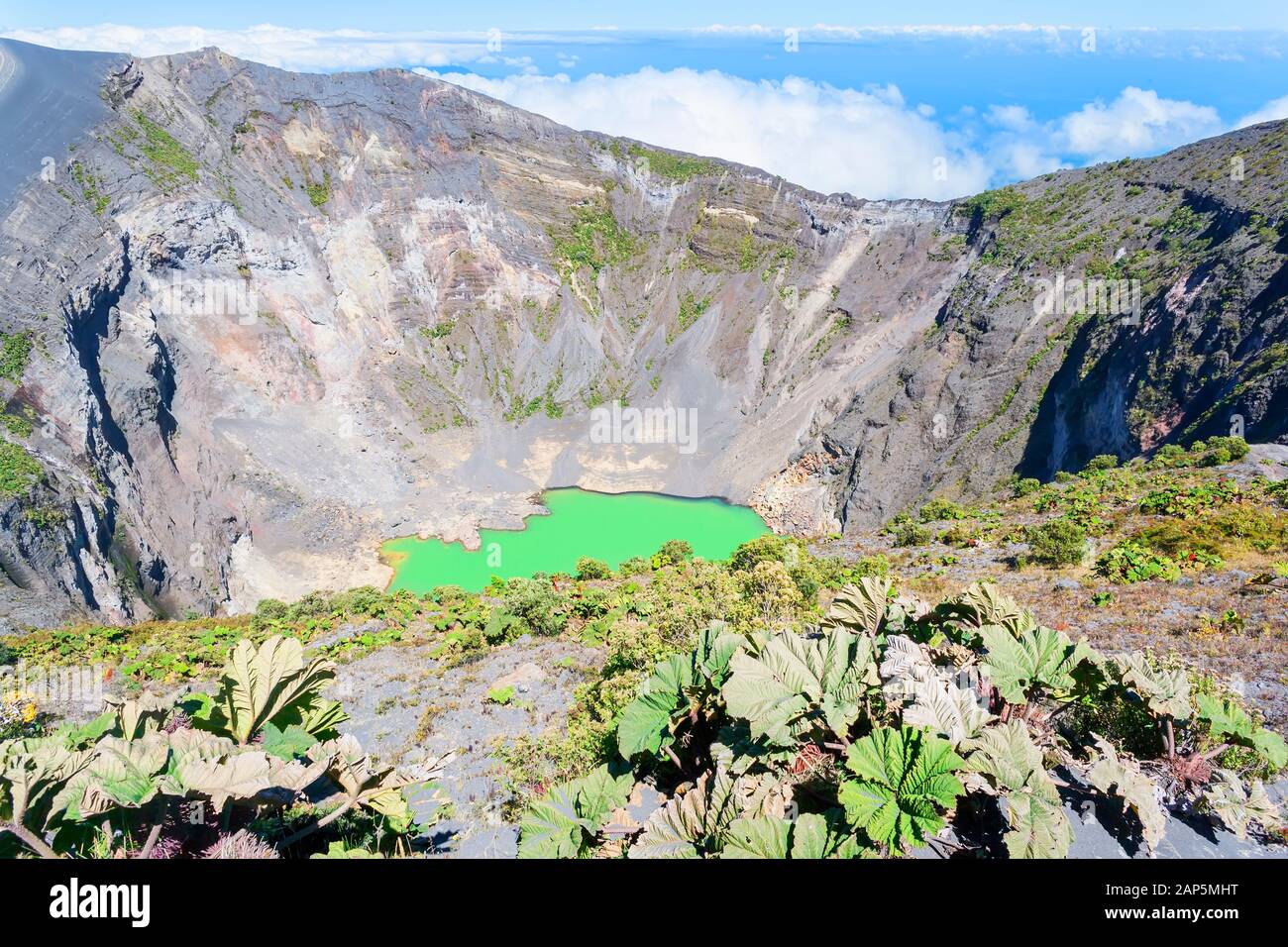 Irazu volcano, Irazu Volcano National Park, Cartago Province, Costa Rica Stock Photo