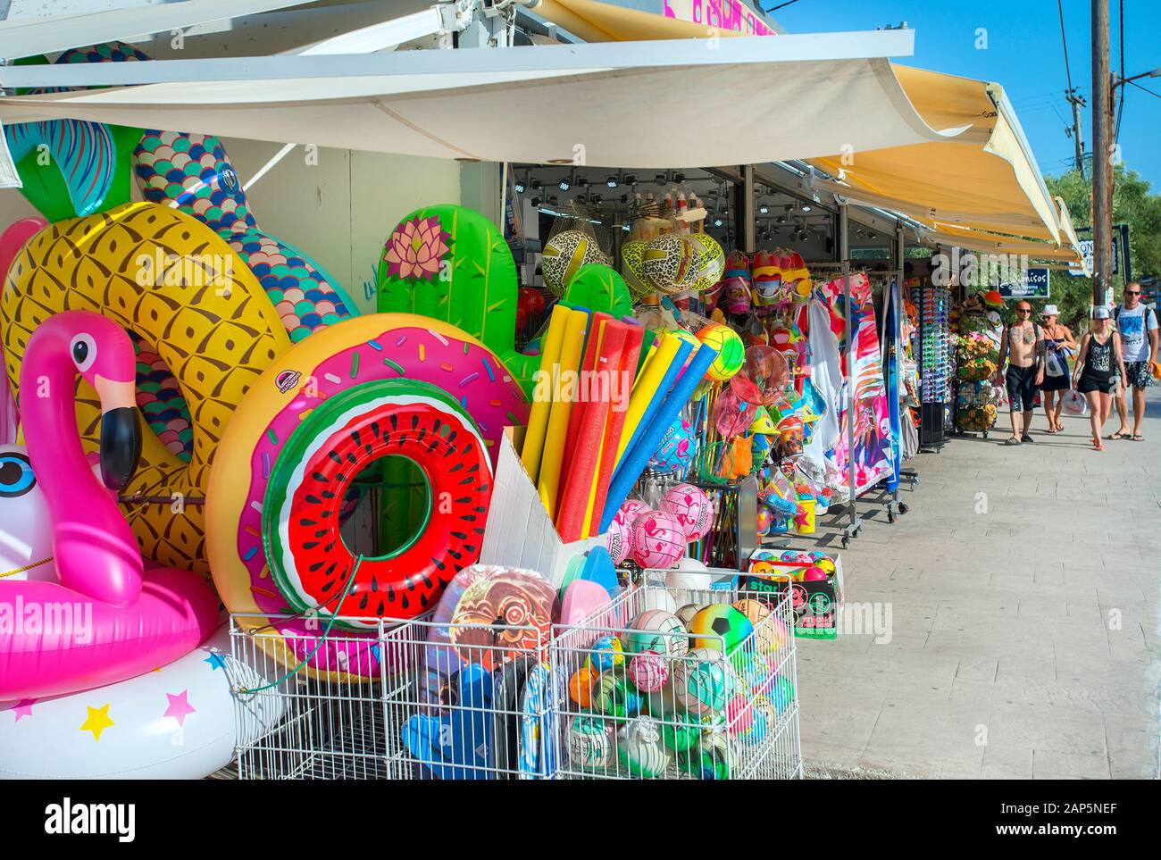 Souvenir shops,Tsilivi, Zakynthos, Greece Stock Photo Alamy