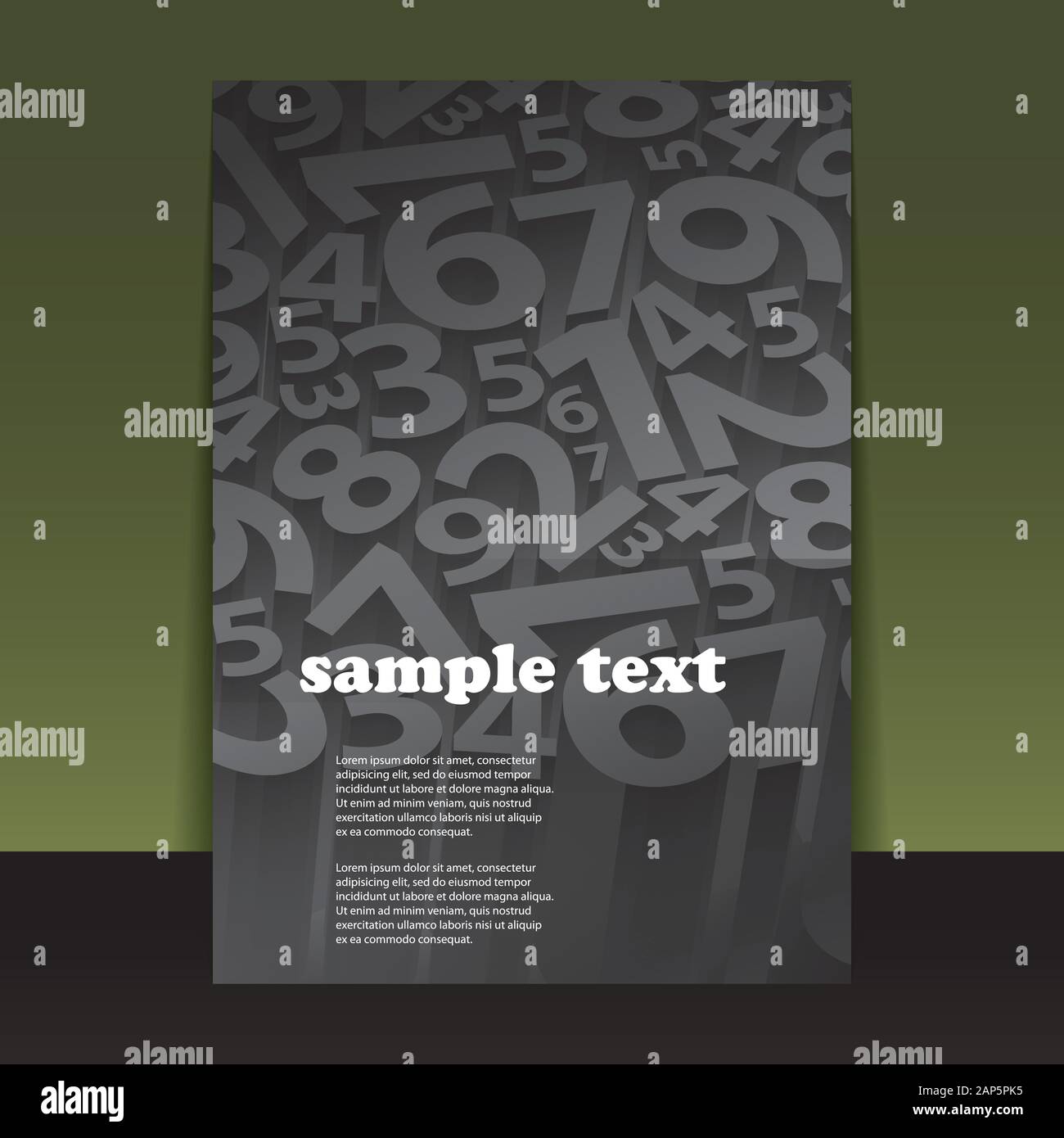 Dark editable 3d text effect Stock Vector Images - Alamy