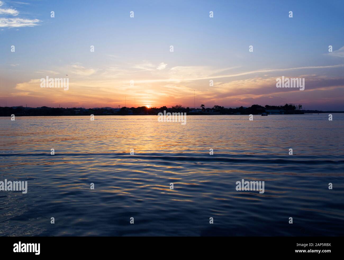Peten guatemala water sunset hi-res stock photography and images - Alamy