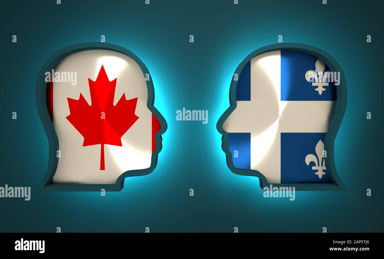 Image relative to politic and economic relationship between Canada and