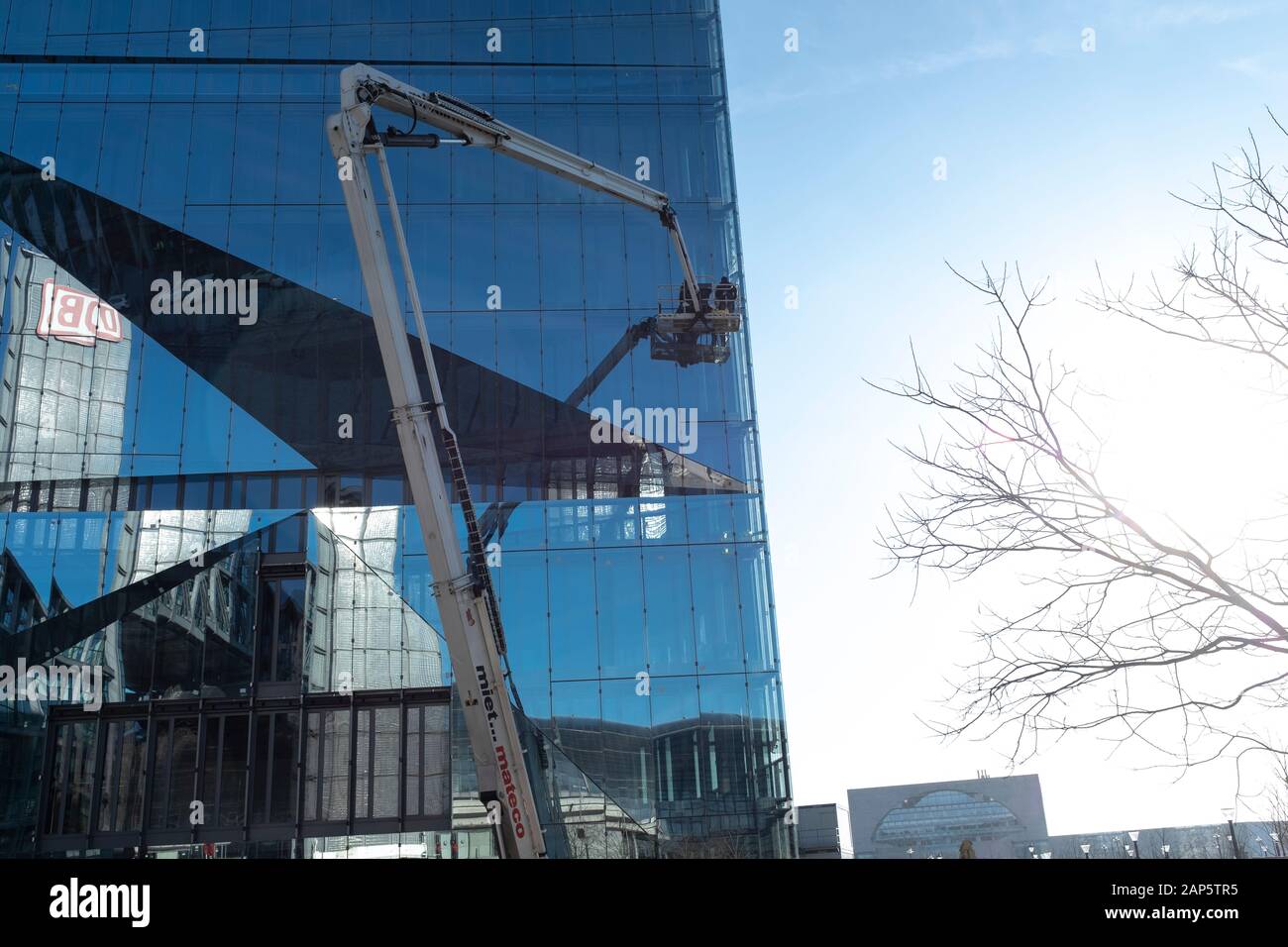 Cube Berlin, Berlin, Germany , a modern glass office building located