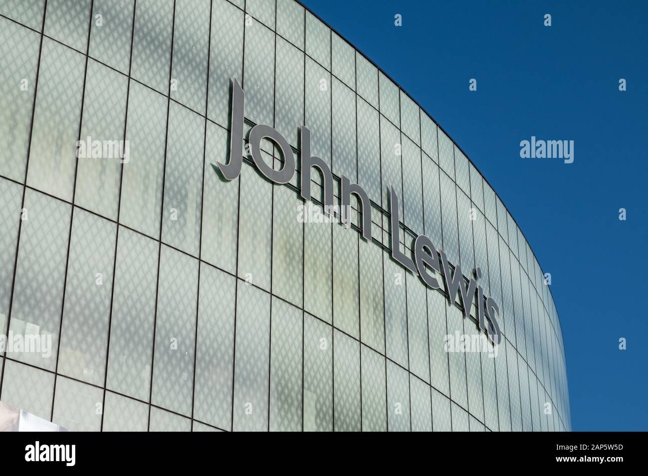 The John Lewis building in Grand Central above Birmingham New Street Station in Birmingham,West Midlands, UK Stock Photo