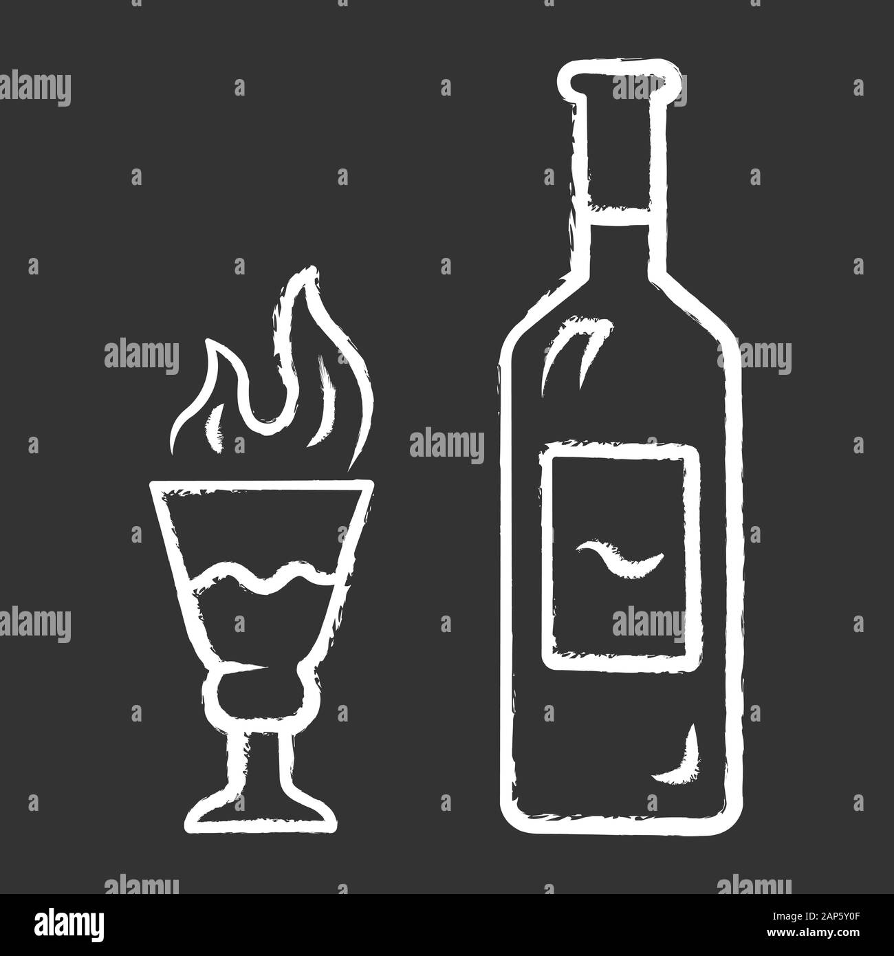 https://c8.alamy.com/comp/2AP5Y0F/absinthe-chalk-icon-bottle-and-tall-footed-glass-with-flaming-shot-distilled-highly-alcoholic-beverage-herbal-liquor-alcohol-bar-drink-booze-iso-2AP5Y0F.jpg