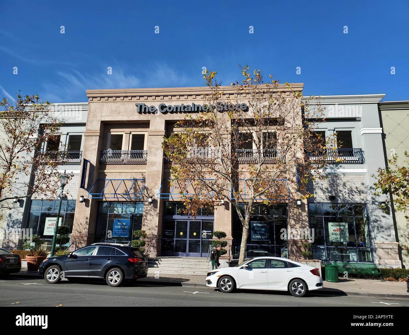 Facade of the Container Store retail store in Walnut Creek, California