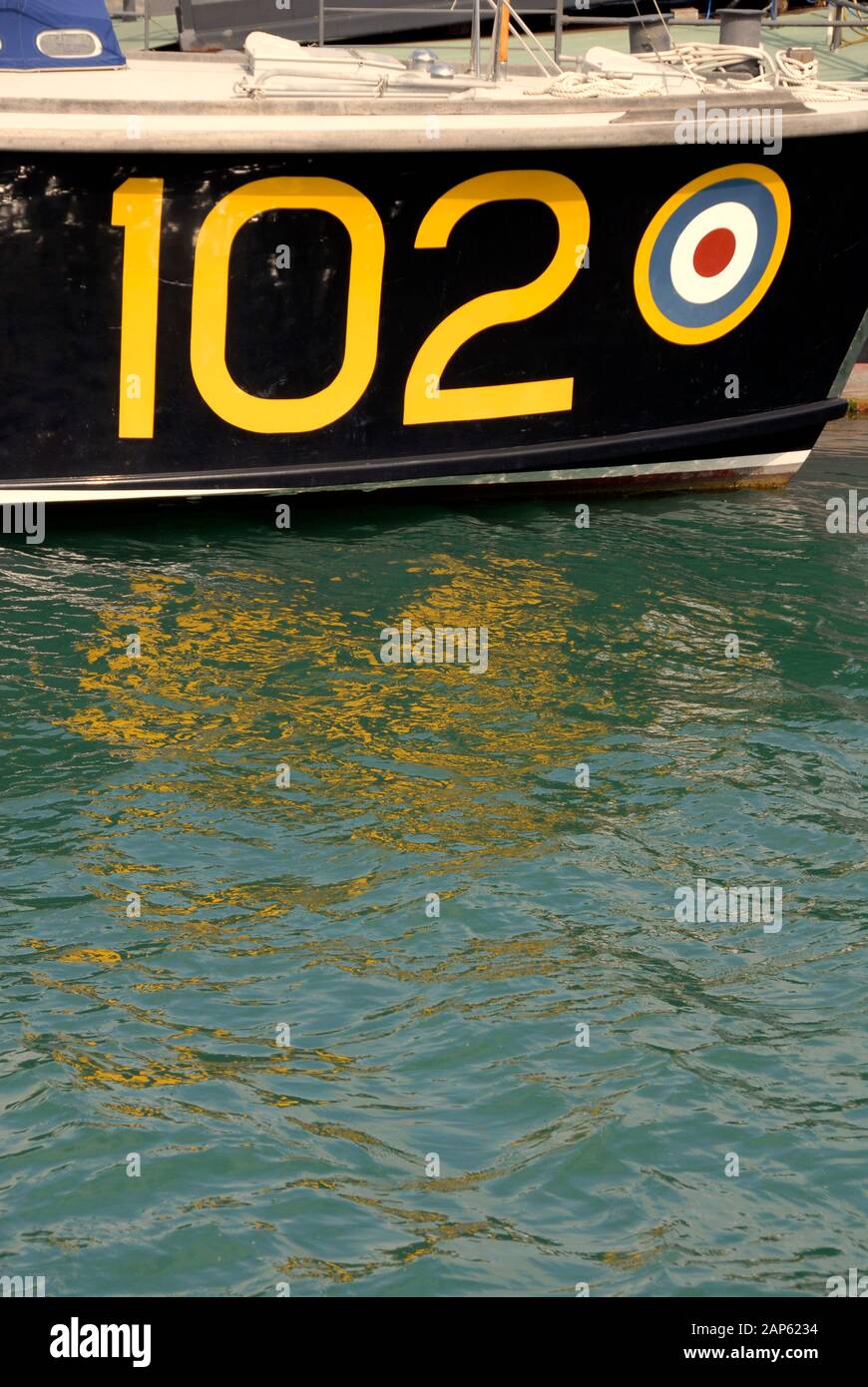 Motor Torpedo Boat (MTB) 102 in Portsmouth harbour Stock Photo