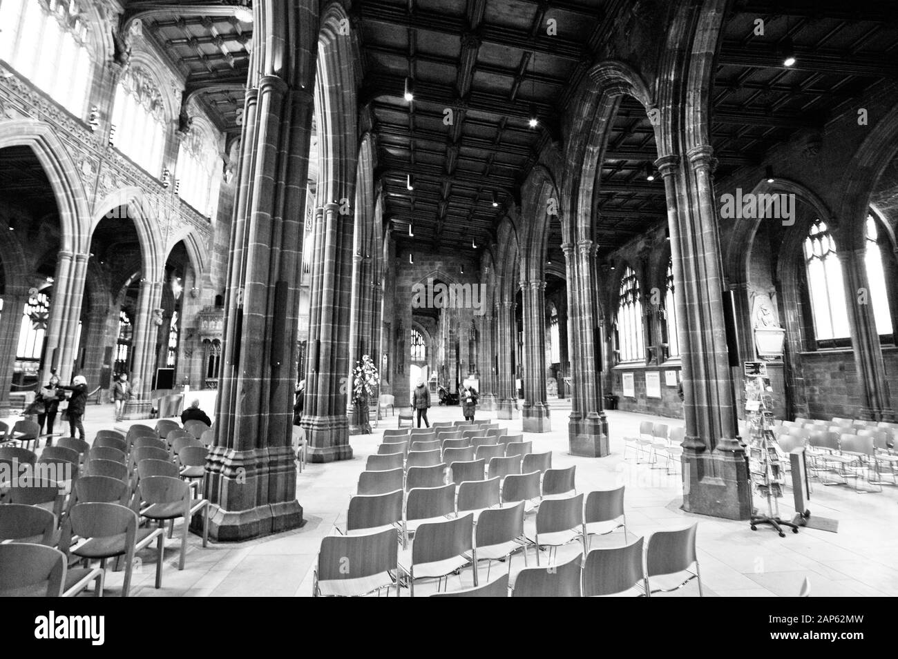 Manchester stained glass Black and White Stock Photos & Images - Alamy