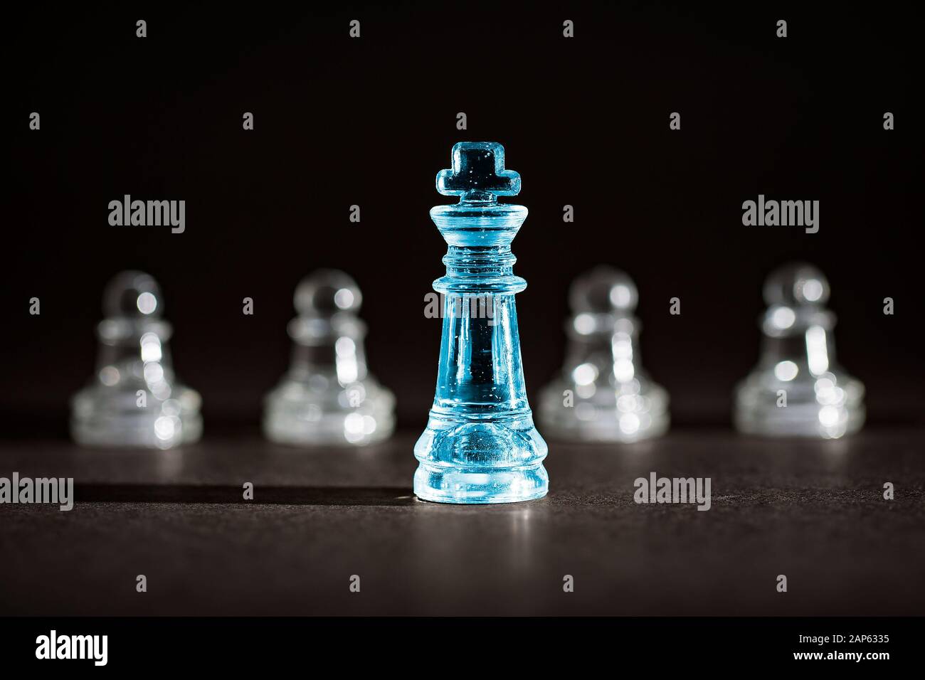 Chess business success, leadership concept. Stock Photo