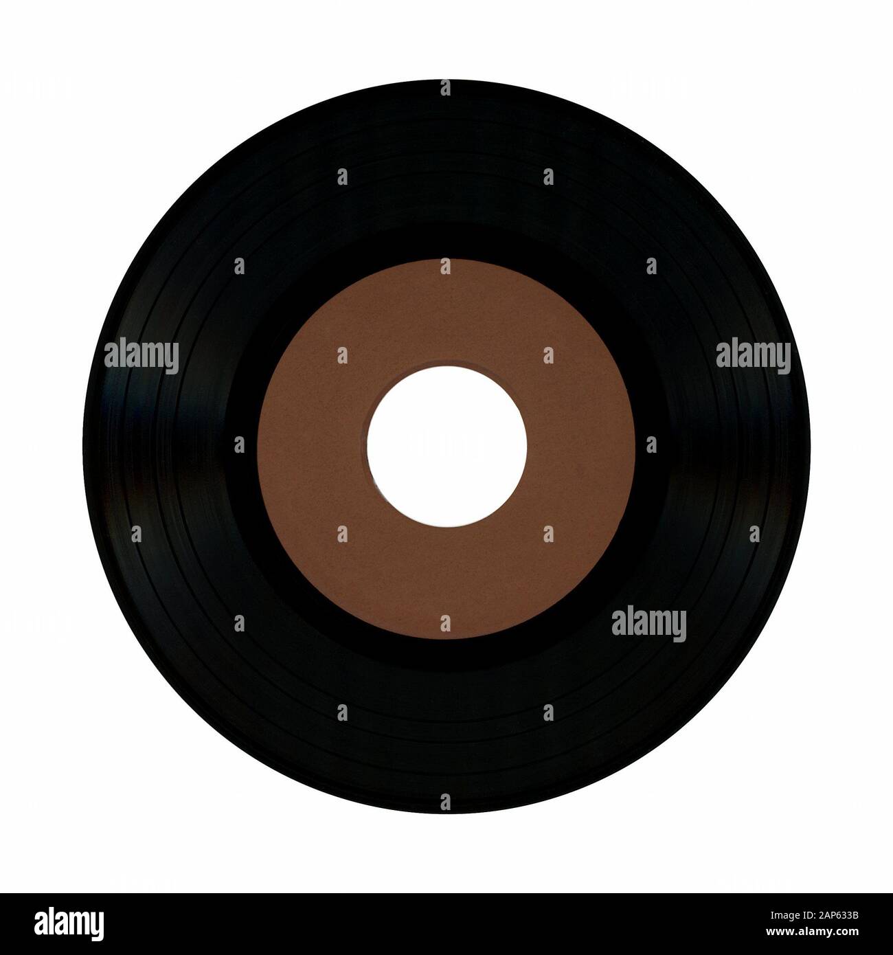 vinyl record vintage analog music recording medium isolated over white